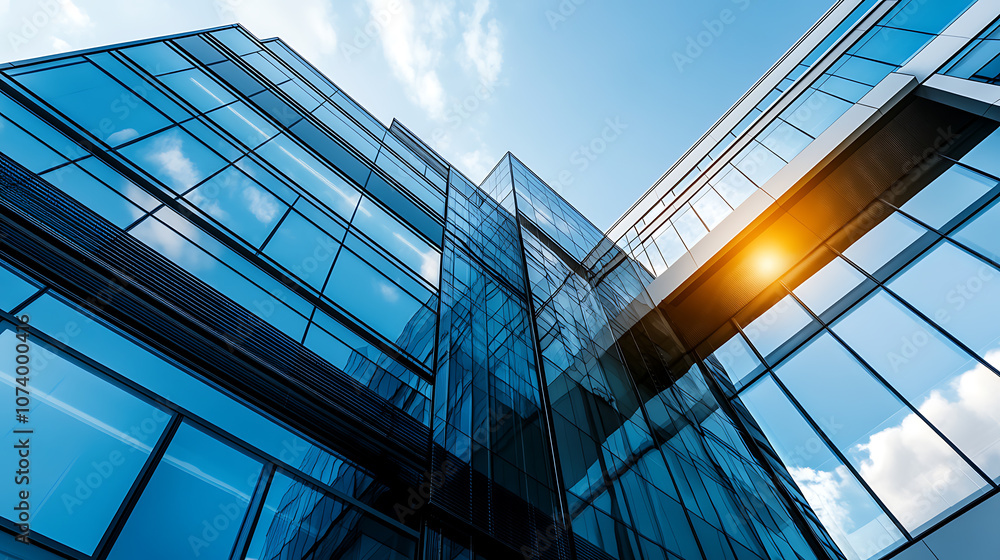 Obraz premium Modern data center building exterior architecture photo
