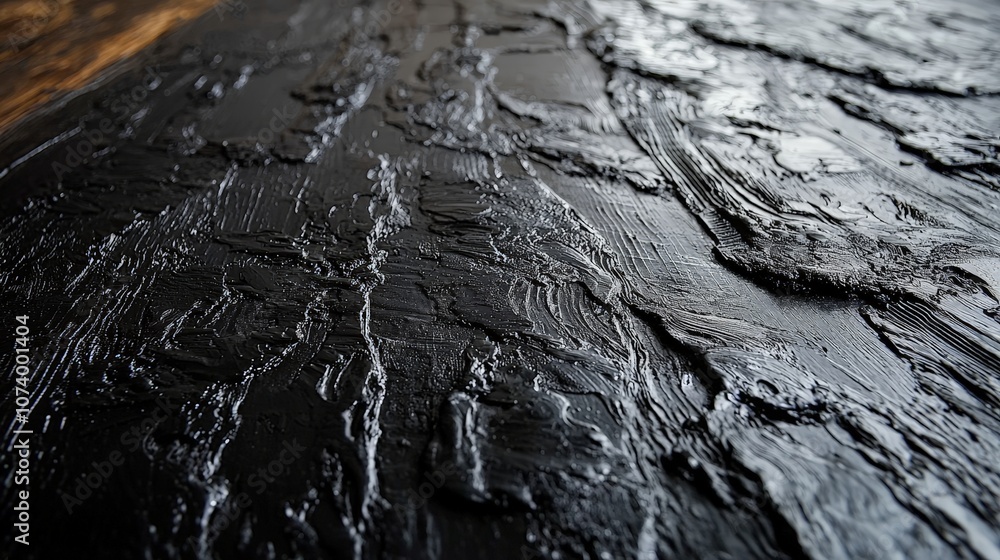 Close-up of textured black surface with intricate patterns. Close-up of textured black surface with intricate patterns.