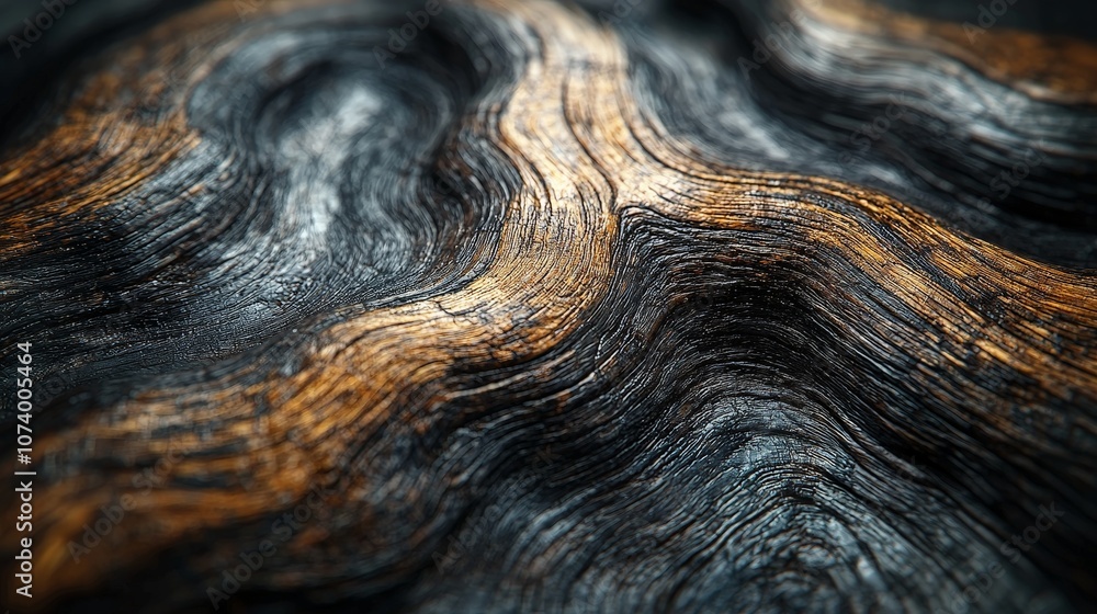 Close-up of textured wood with intricate patterns and warm tones. Close-up of textured wood with intricate patterns and warm tones.