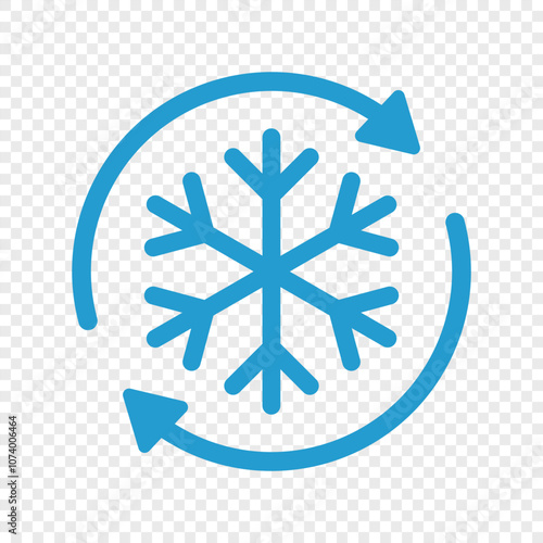 Freezing or defrost graphic icon
