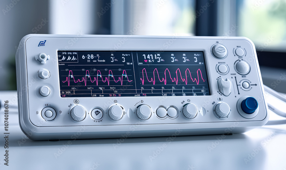 White device with a screen that says Heartbeat White device with a screen that says Heartbeat