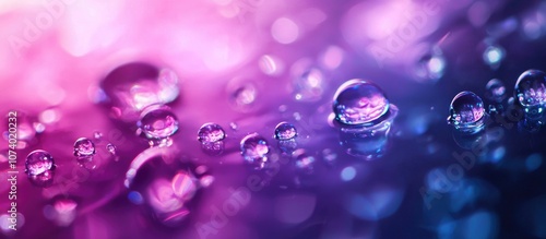 Water Drops With Fade Light Background