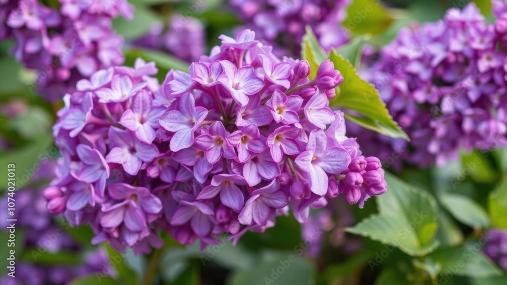 Lavender lilac flowers blooming in a garden during spring, beauty, floral Lavender lilac flowers blooming in a garden during spring, beauty, floral