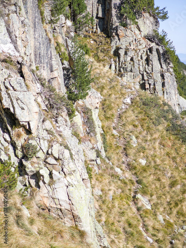 Landscape of Rila Mountain near Malyovitsa peak, Bulgaria