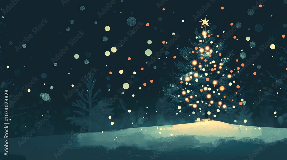 Abstract Background Of Christmas Tree With Soft Lights Christmas Lights With Soft Blur Holiday Outdoor Decorative Lights Abstract Background Of Christmas Tree With Soft Lights Christmas Lights With Soft Blur Holiday Outdoor Decorative Lights