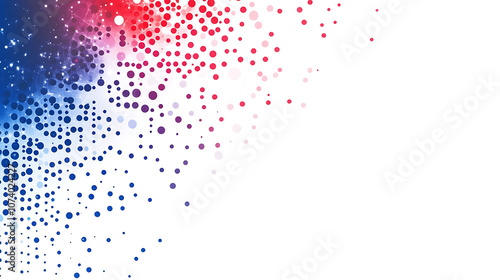 Abstract red, white and blue vector background with flowing lines