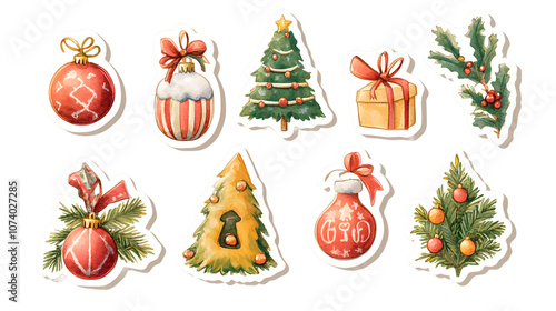 Christmas Vector Stickers 