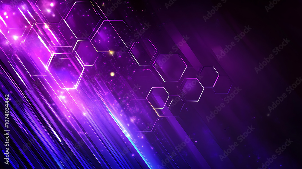 Purple and blue background with glowing hexagons and stripes, glowing lines, dark purple and light magenta gradients, dark purple background Purple and blue background with glowing hexagons and stripes, glowing lines, dark purple and light magenta gradients, dark purple background
