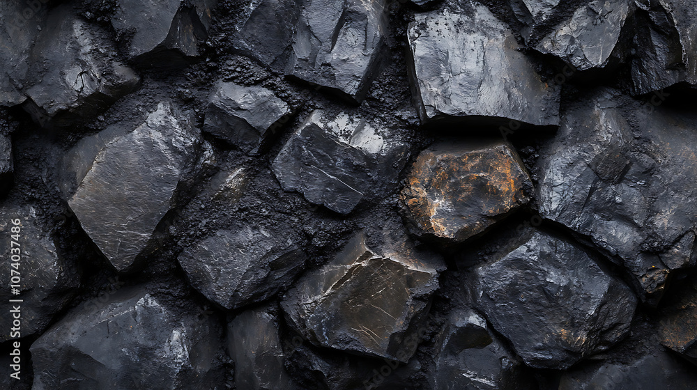 Wall in coal mine background Wall in coal mine background