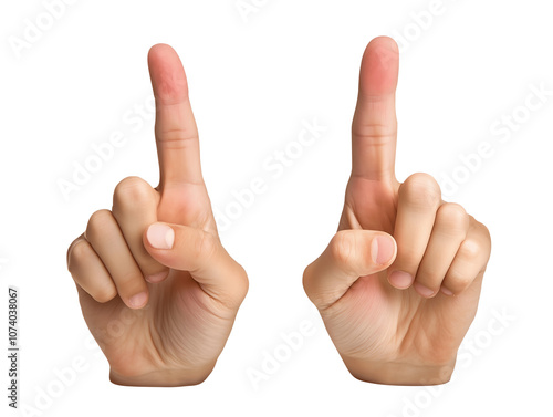 Both hands are black but open