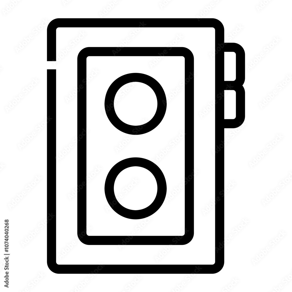 cassette Line Icon cassette Line Icon