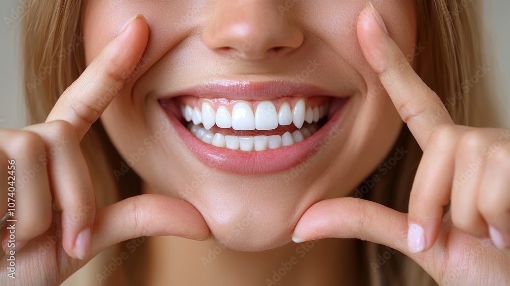 Obraz premium Bright Smile with Perfect White Teeth