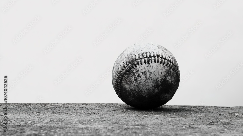 A classic baseball on a clean white background, showcasing its iconic stitched design and smooth leather surface. The image highlights the ball’s traditional appearance, featuring the red stitching A classic baseball on a clean white background, showcasing its iconic stitched design and smooth leather surface. The image highlights the ball’s traditional appearance, featuring the red stitching