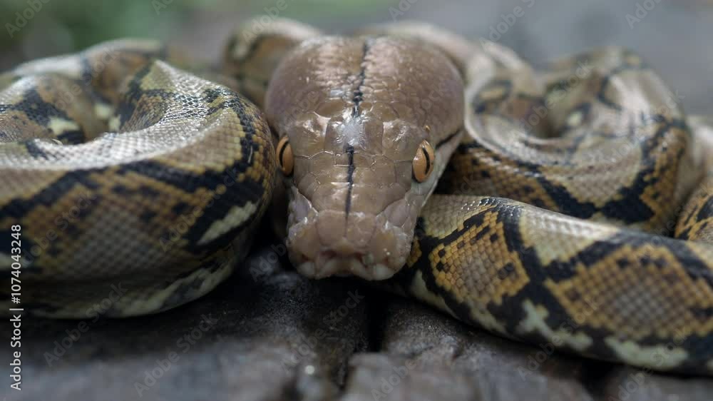 Pythons are reptiles that live in natural habitats. Pythons are reptiles that live in natural habitats.