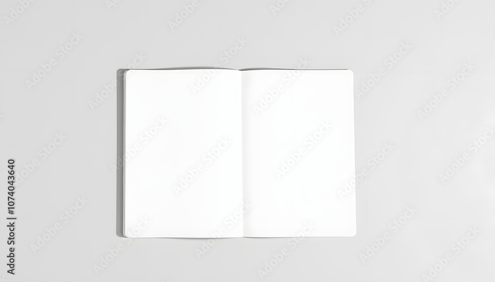 Blank photorealistic notebook mockup on light grey background isolated with white highlights, png Blank photorealistic notebook mockup on light grey background isolated with white highlights, png