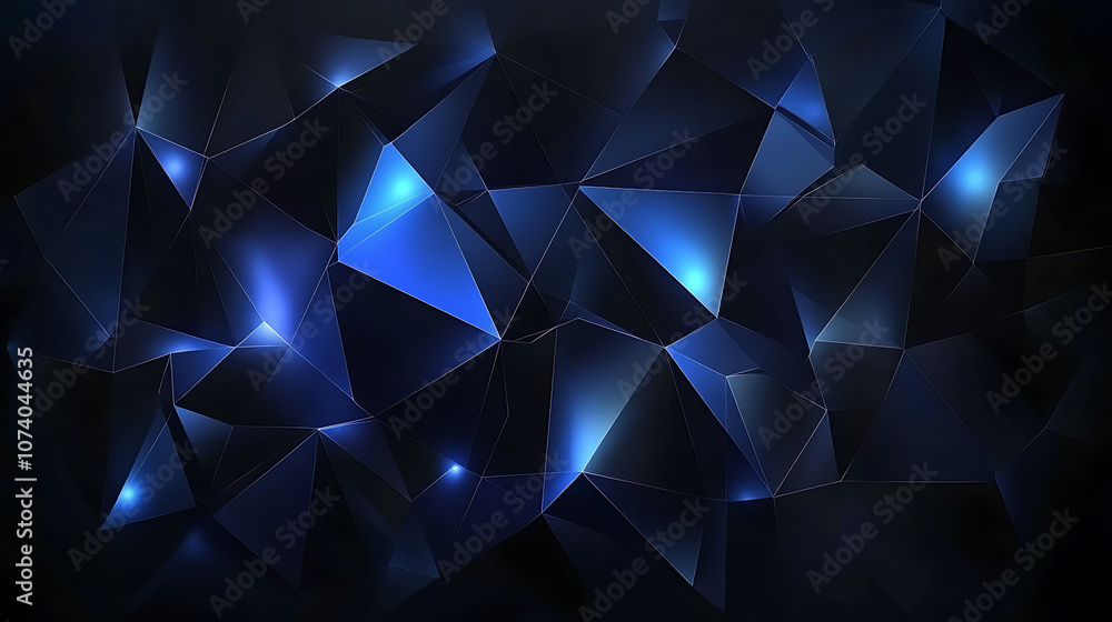 Fototapeta premium Minimalist background vector with red and blue lines, dark navy blue background, gradient color, geometric shapes