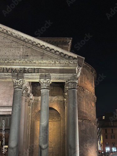 pantheon at night