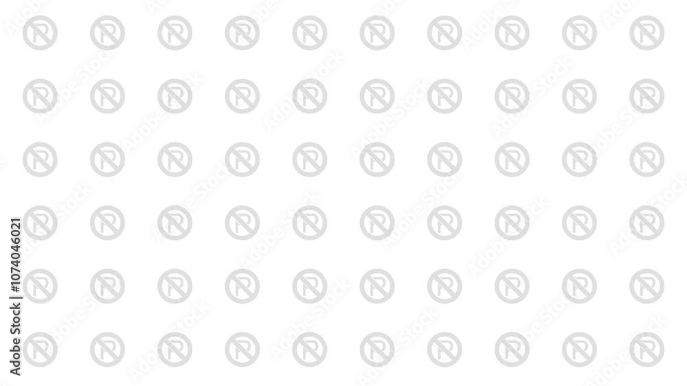 Grey Parking infographic icons appear with a bouncing animation. Concept of restricted parking or prohibition of parking in certain areas. Grey Parking infographic icons appear with a bouncing animation. Concept of restricted parking or prohibition of parking in certain areas.