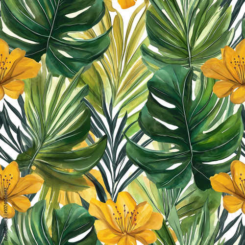 Tropical Foliage and Flowers