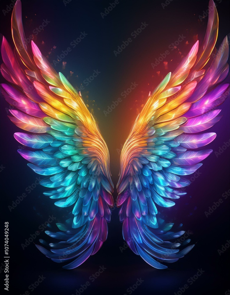Obraz premium mystical wings