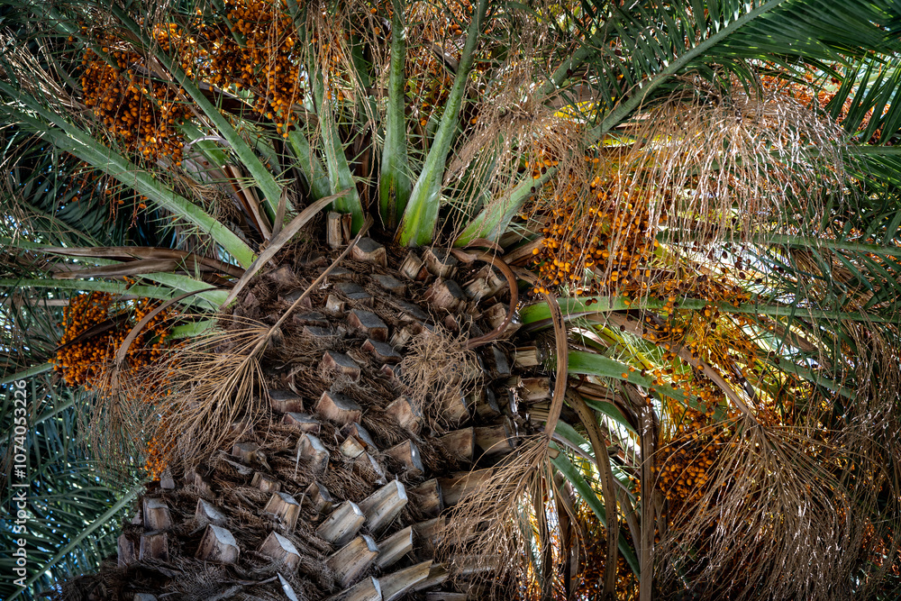 Fototapeta premium Palm Tree with various colour leaves