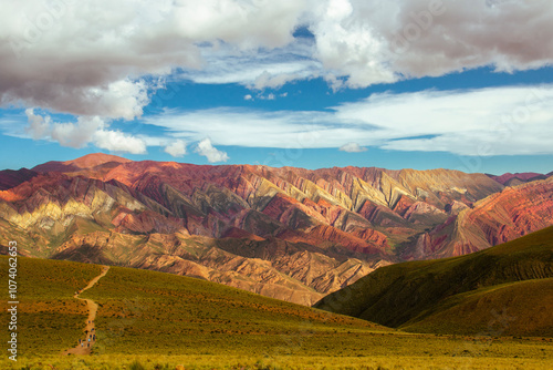 Hill of 14 Colors: Majestic View of the Hornocal Mountains in Jujuy, Argentina