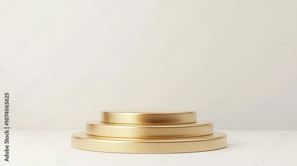 Empty podium 3D illustration on a white background ideal for graphic design concepts Empty podium 3D illustration on a white background ideal for graphic design concepts