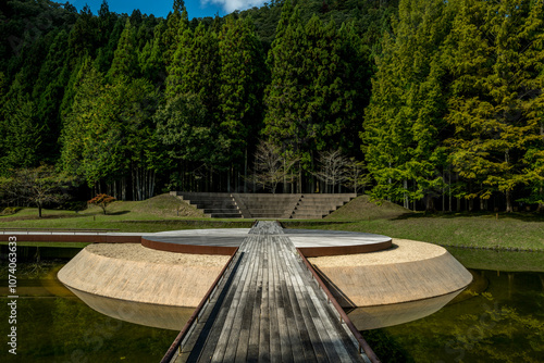 Murou Art Park , sculpture park on an enormous scale deep in the heart of Nara Perfecture Japan photo