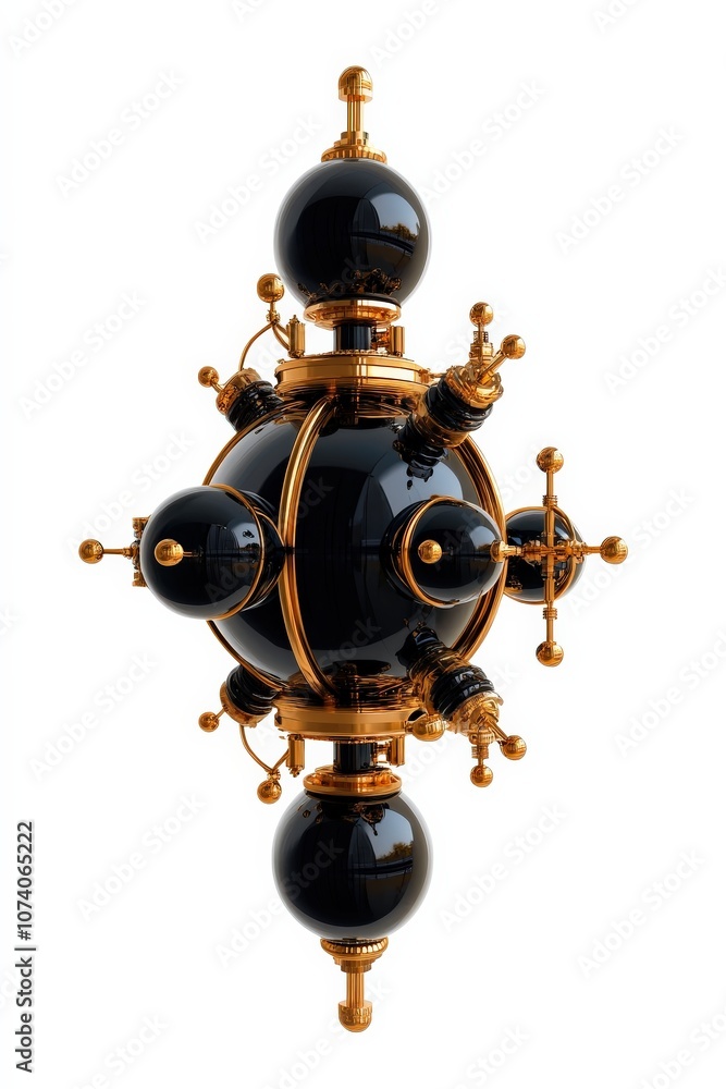 An artistic representation of a celestial orb with intricate golden details. An artistic representation of a celestial orb with intricate golden details.