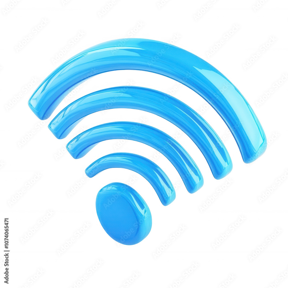Wi-Fi signal icon, white isolate background Wi-Fi signal icon, white isolate background