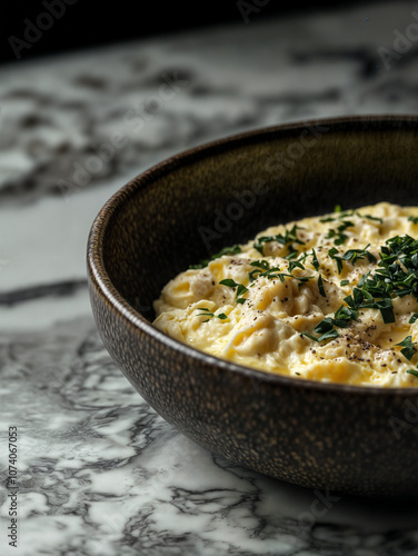 Scrambled Eggs in a bowl