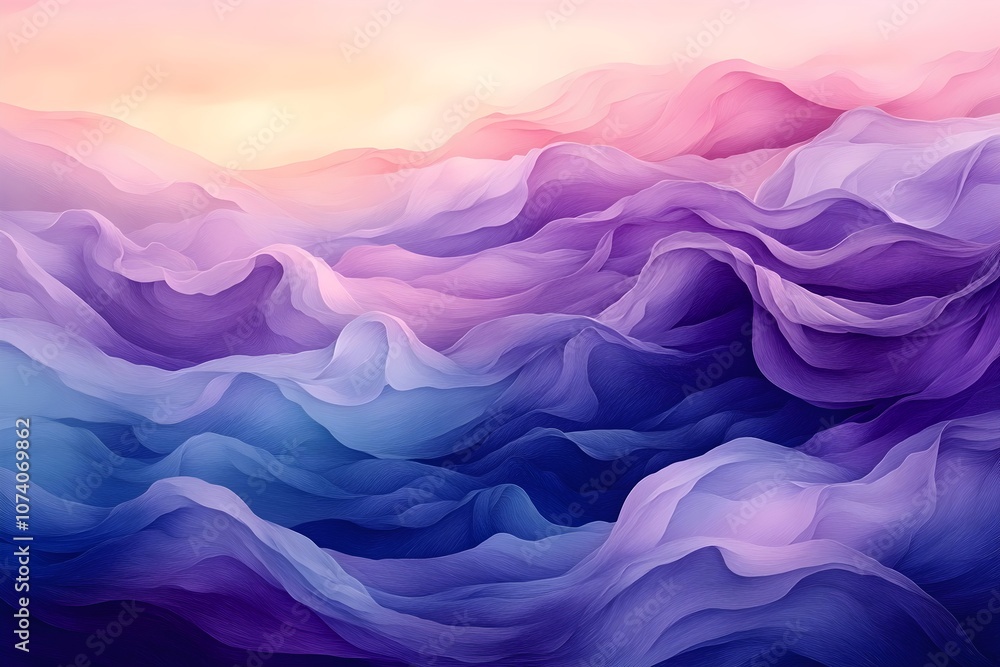 A mesmerizing abstract landscape of soft, flowing purple and pink hues, evoking a sense of tranquility and depth in an ethereal, dreamlike atmosphere. A mesmerizing abstract landscape of soft, flowing purple and pink hues, evoking a sense of tranquility and depth in an ethereal, dreamlike atmosphere.