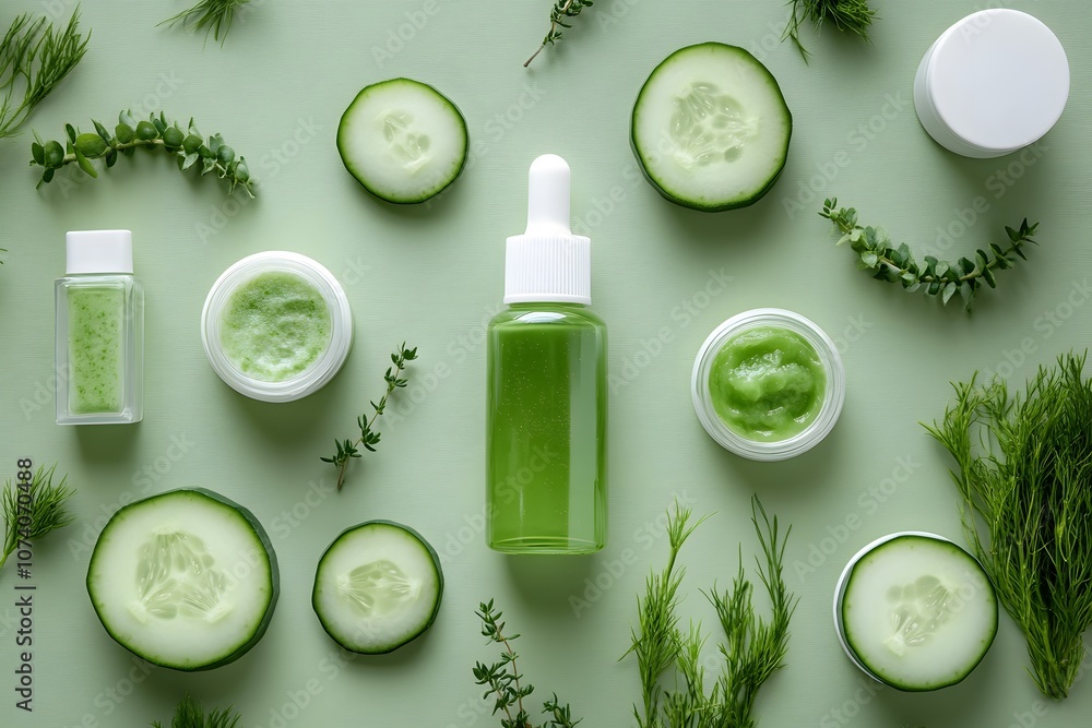 Skin care cucumber , Generative AI Skin care cucumber , Generative AI