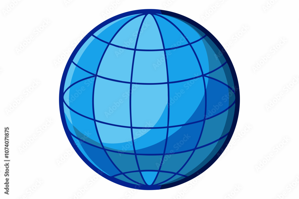 Blue globe isolated on white background Blue globe isolated on white background