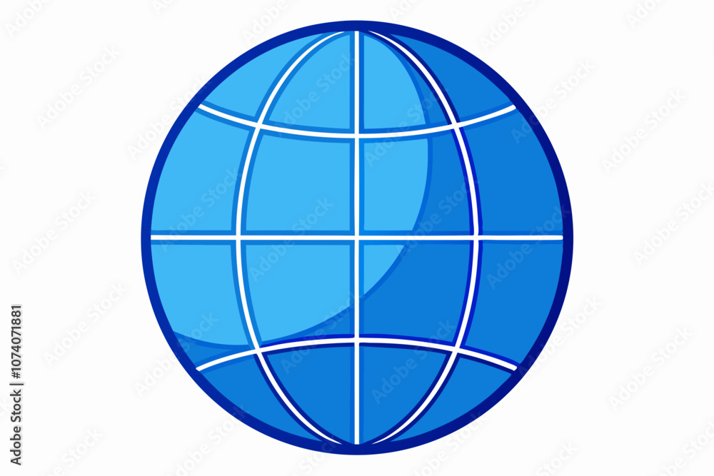 Blue globe isolated on white background Blue globe isolated on white background