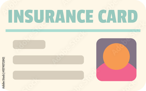 Insurance card representing health care coverage and medical expenses for individuals seeking medical treatment
