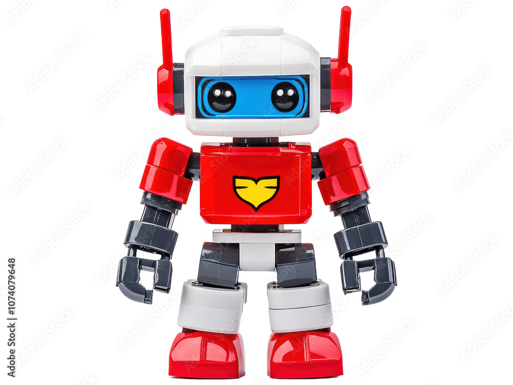 Colorful and Friendly Robot Character with Glossy Finish on Transparent Background, Ideal for Creative Projects and Digital Applications Colorful and Friendly Robot Character with Glossy Finish on Transparent Background, Ideal for Creative Projects and Digital Applications