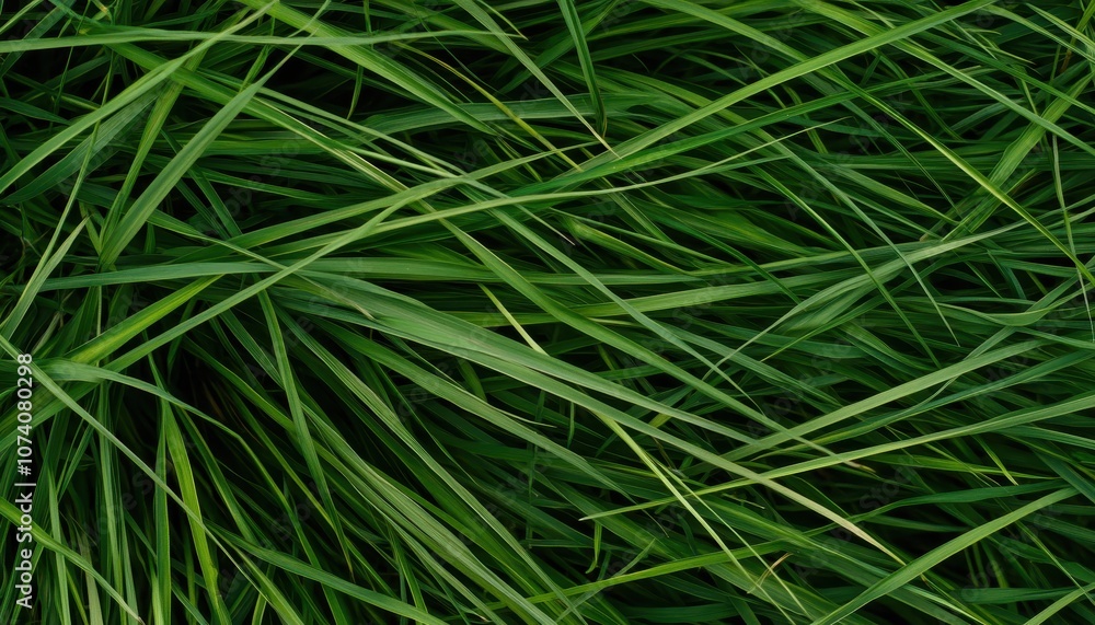 Lush Green Blades of Grass Intertwined Lush Green Blades of Grass Intertwined