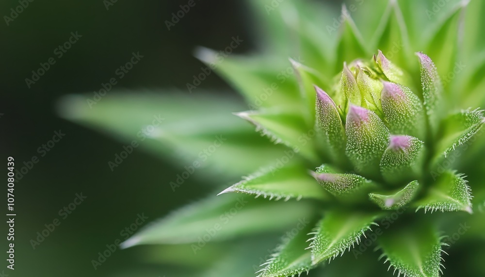 A Close-Up of a Delicate Bud Unfolding in Nature A Close-Up of a Delicate Bud Unfolding in Nature