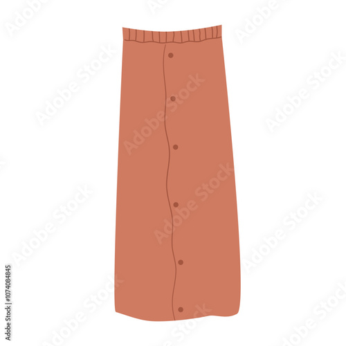 Span Skirt Preloved Illustration