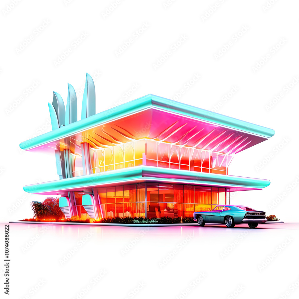 retro flashy architecture retro flashy architecture