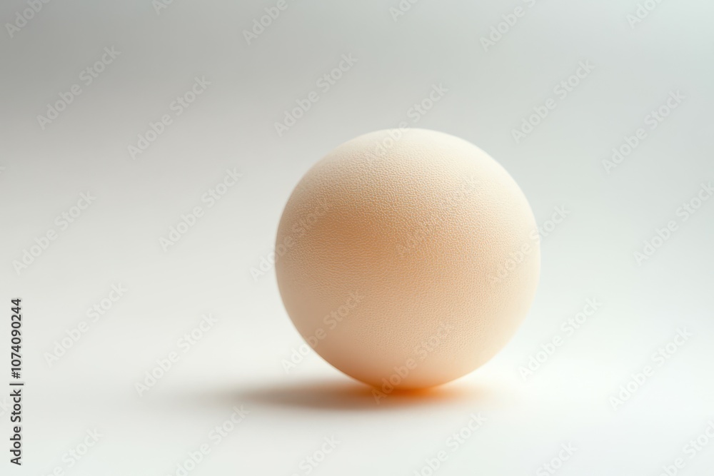 A solitary ping pong ball on a white background A solitary ping pong ball on a white background