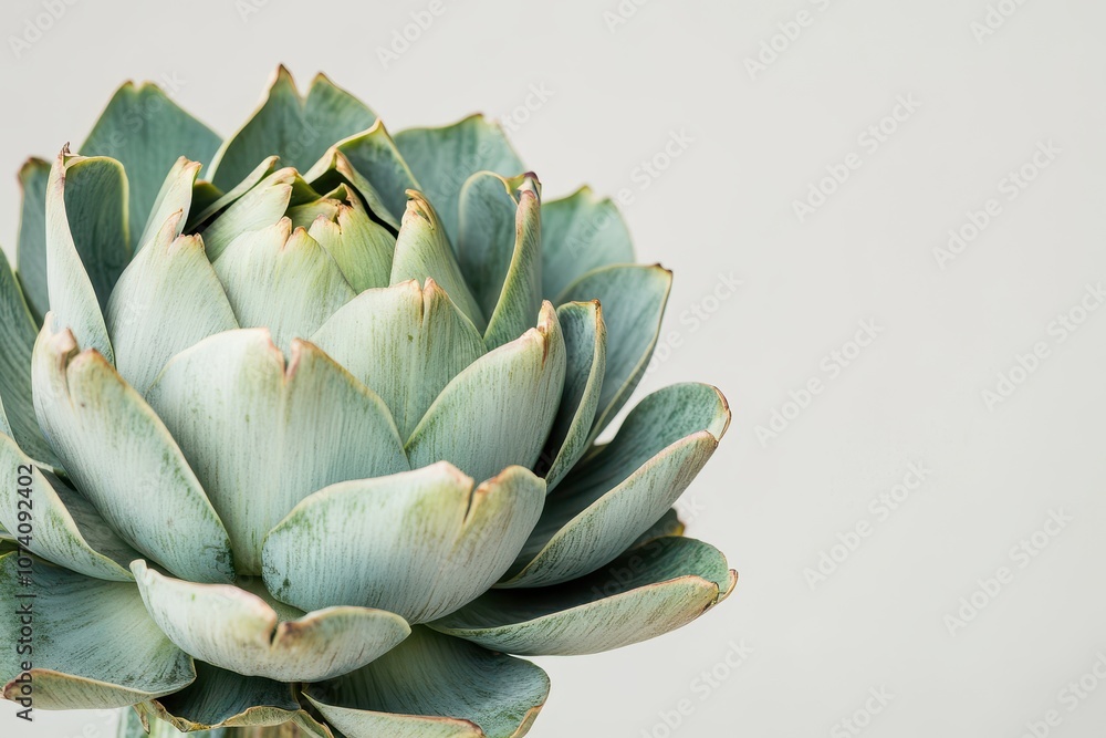 big mature artichoke against a white backdrop big mature artichoke against a white backdrop