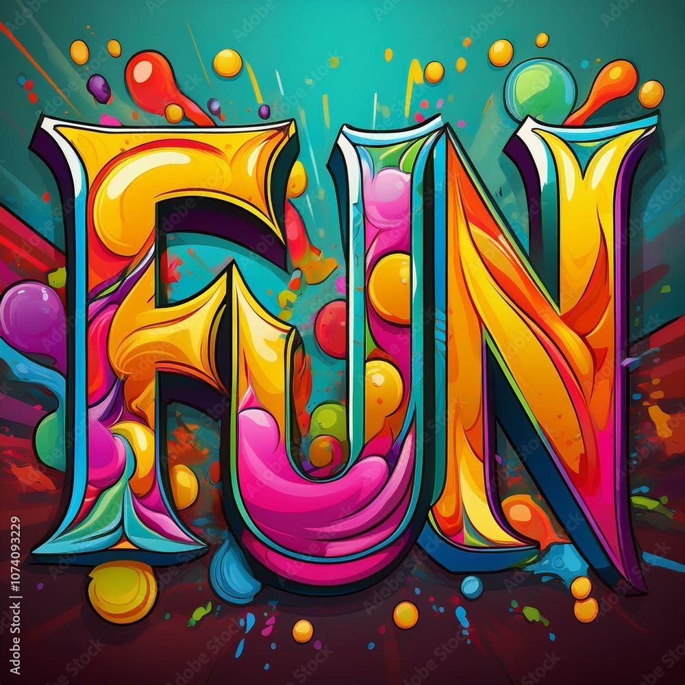 Obraz premium fun, grafitti