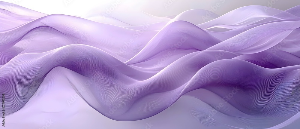 A mesmerizing abstract landscape featuring soft, flowing waves in shades of lavender and purple, creating a tranquil and dreamy atmosphere. A mesmerizing abstract landscape featuring soft, flowing waves in shades of lavender and purple, creating a tranquil and dreamy atmosphere.