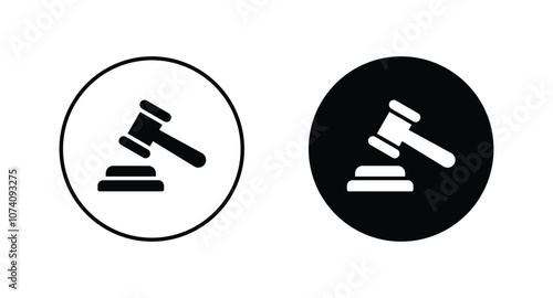 judge gavel icon vector. gavel icon vector