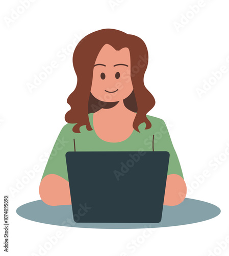 person working on laptop