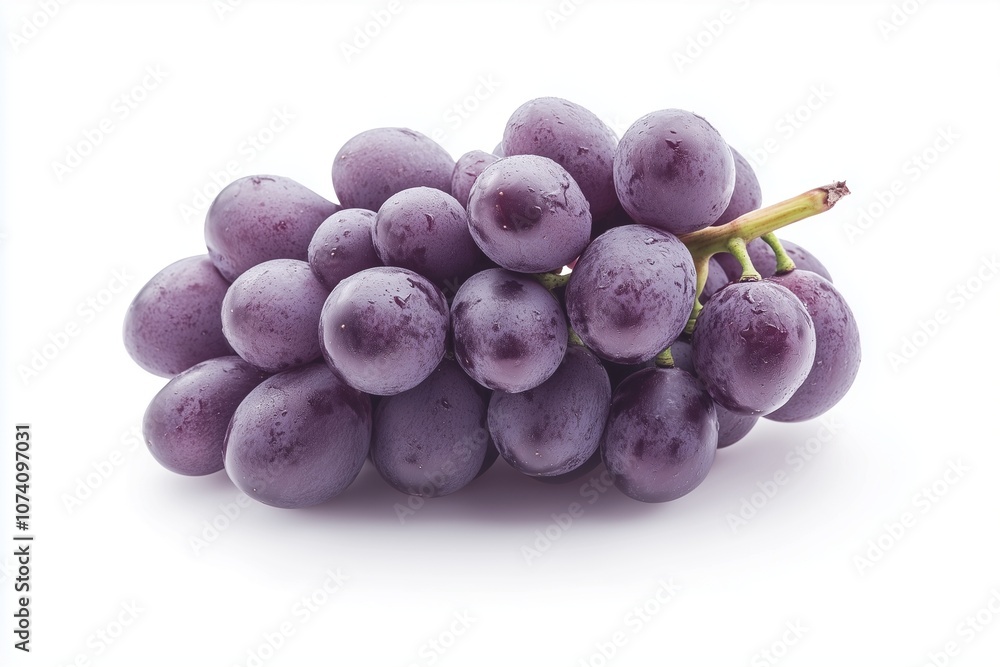Dark Purple Grapes with Green Stem Dark Purple Grapes with Green Stem