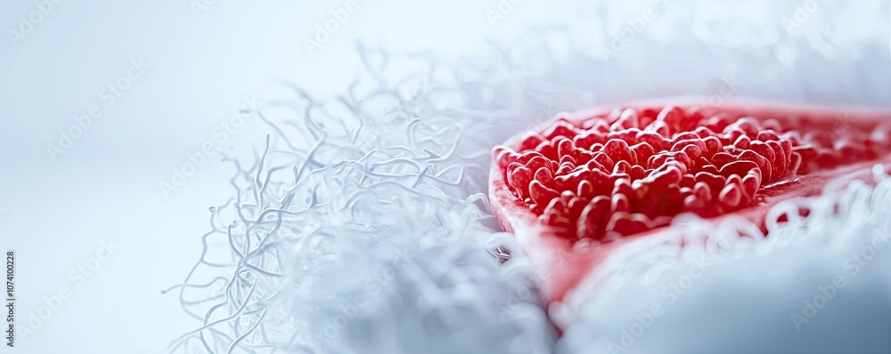Fototapeta premium Close-up of fresh raspberry on white isolate background