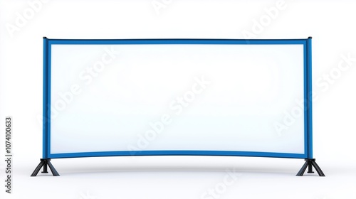 Wallpaper Mural Curved banner display isolated on white background for advertising purposes. Torontodigital.ca